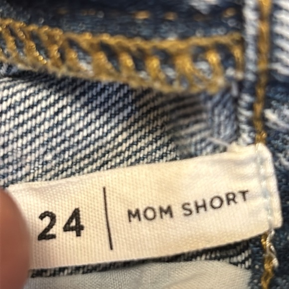 PacSun Blue Jean Shorts Distressed Cuffed Hem - Picture 10 of 13